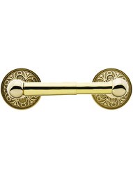 Brass Toilet-Paper Holder with Lancaster Rosettes