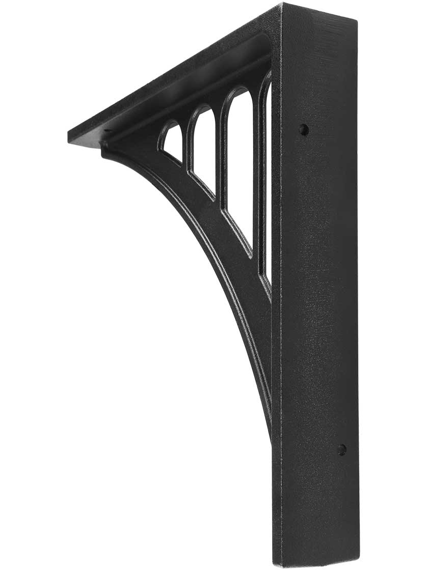 Cast Aluminum Bridge-Style Shelf Bracket
