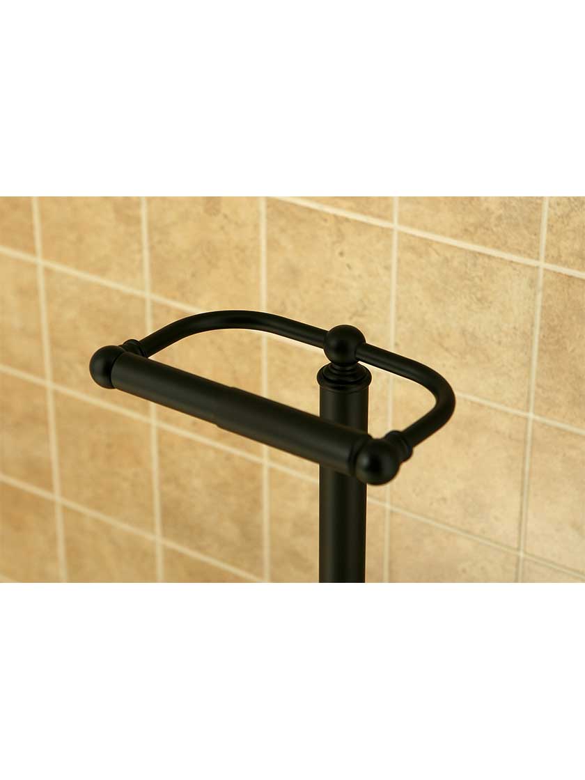 Brass Freestanding Toilet Paper Holder House of Antique Hardware