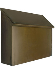 Arts & Crafts Handcrafted Solid-Brass Horizontal Mailbox
