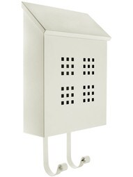 Arts & Crafts Decorative Steel Vertical Mailbox.