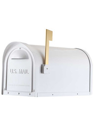 Classic Curbside Mailbox in White.