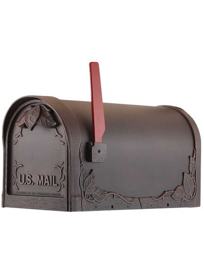 Floral Curbside Mailbox in Copper.