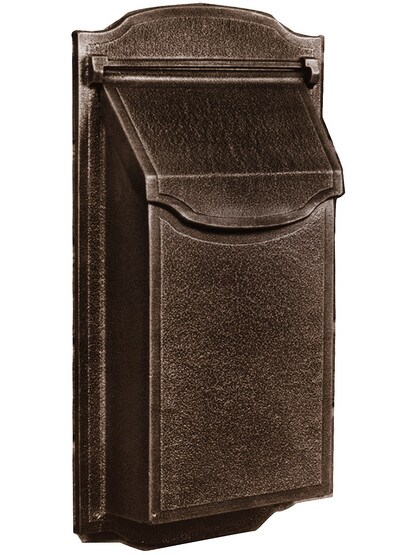 Classic Cast-Aluminum Vertical Mailbox in Copper.