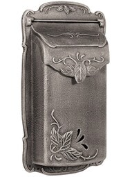 Floral Design Cast-Aluminum Vertical Mailbox