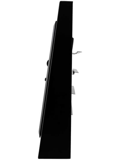 Alternate View 3 of Mission Style Gravity Baseboard Register in Black.