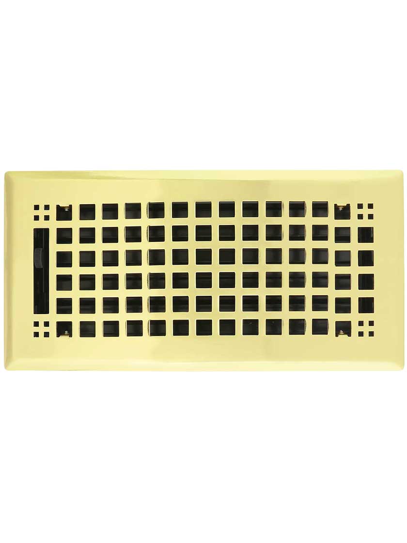 Alternate View of Mission Style Floor Register