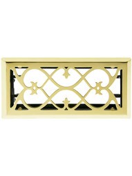 European-Style Floor/Wall Register with Adjustable Louver