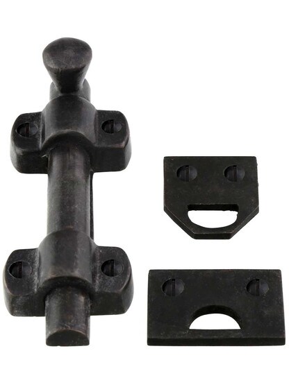 Alternate View 2 of 4 inch Solid-Bronze Surface Bolt.