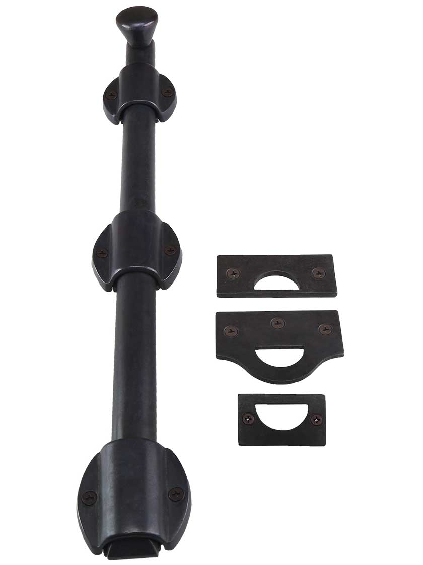 Solid Bronze HeavyDuty Surface Bolt 18" Length House of Antique