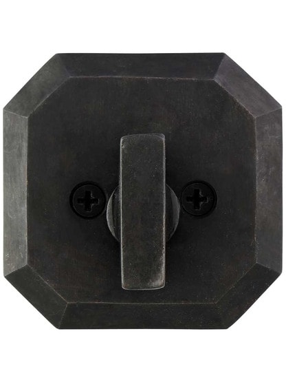 Alternate View of Solid Bronze Angular Single-Cylinder Deadbolt.