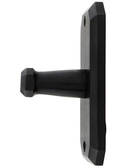 Alternate View 2 of Solid Bronze Angular Short-Plate Door Set with Artemis Levers.