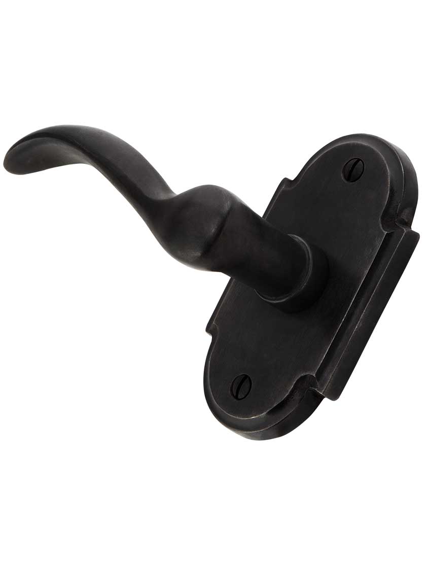 Alternate View 3 of Solid Bronze Arched-Rosette Door Set with Churchill Levers.