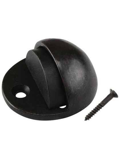 Alternate View 2 of Solid Bronze Floor-Mount Dome Door Stop.
