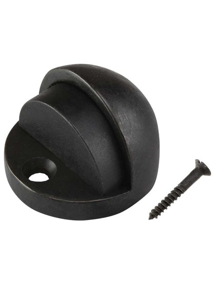 Alternate View 2 of Solid Bronze Tall Floor-Mount Dome Door Stop.