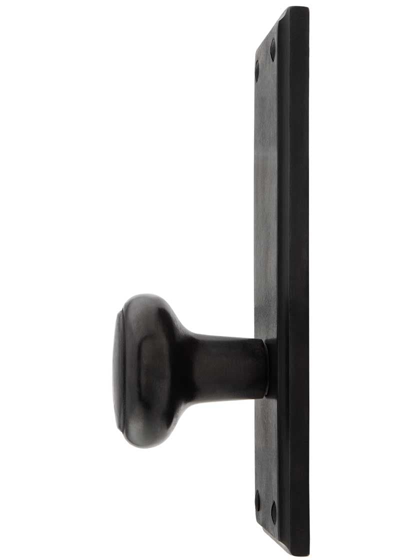 Alternate View 2 of Solid Bronze Rectangular Door Set with Newport Knobs.