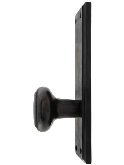 Alternate View 2 of Solid Bronze Rectangular Door Set with Newport Knobs.