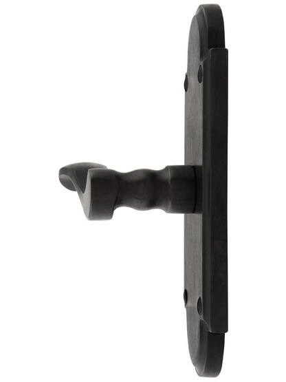 Alternate View 2 of Solid Bronze Arched-Plate Door Set with Chester Levers.