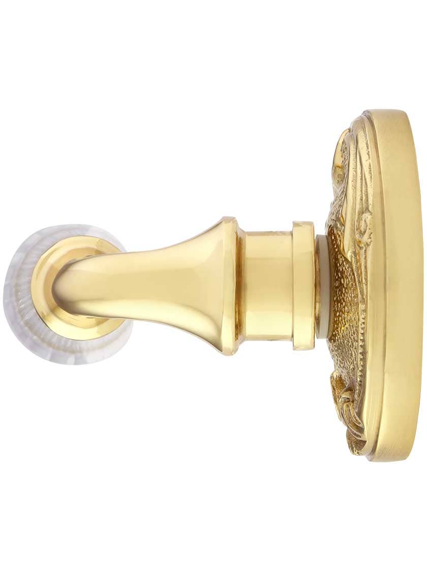 Alternate View 2 of Lafayette Rosette Door Set With Crystal Glass Lever Handles.