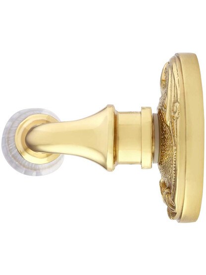 Alternate View 2 of Lafayette Rosette Door Set With Crystal Glass Lever Handles.