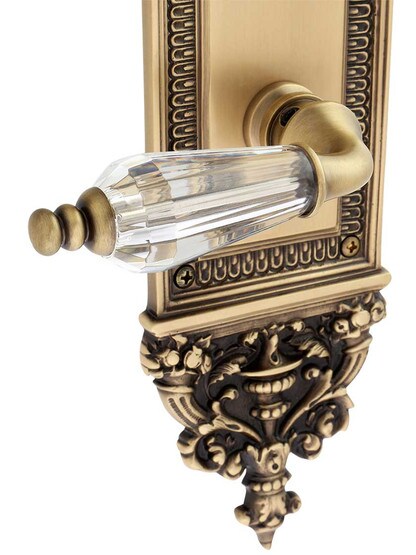 Alternate View 3 of Apollo Interior Door Set With Crystal Glass Lever Handles