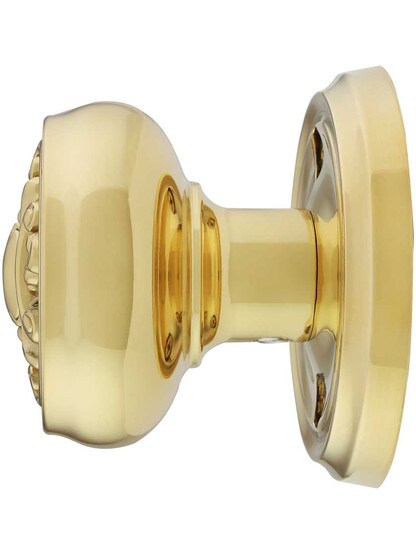 Alternate View 2 of Classic Rosette Door Set with Victorian Brass Knobs.