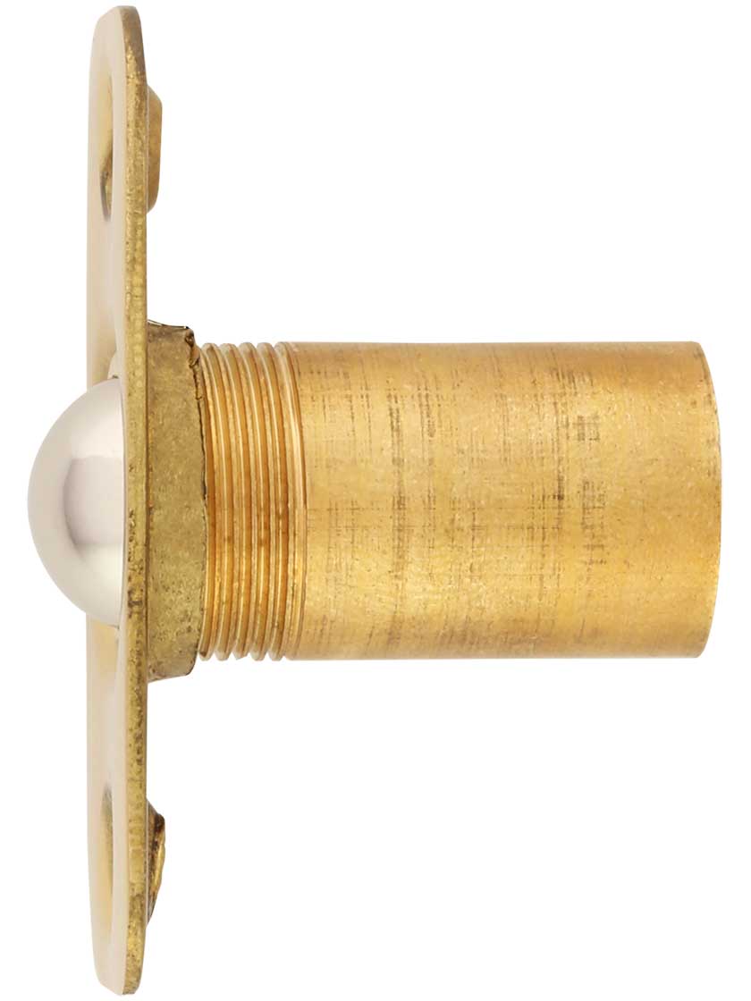 Alternate View of Solid-Brass Ball Catch with Rounded Corners.
