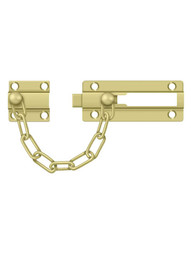 Solid-Brass Chain Door Guard