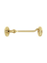 Solid-Brass 4" Hook and Eye