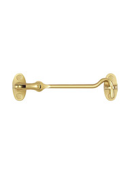 Solid-Brass 4" Hook and Eye