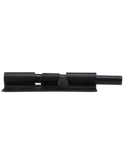 Alternate View 2 of 4 inch Stainless Steel Barrel Bolt with Black Powder Coating .