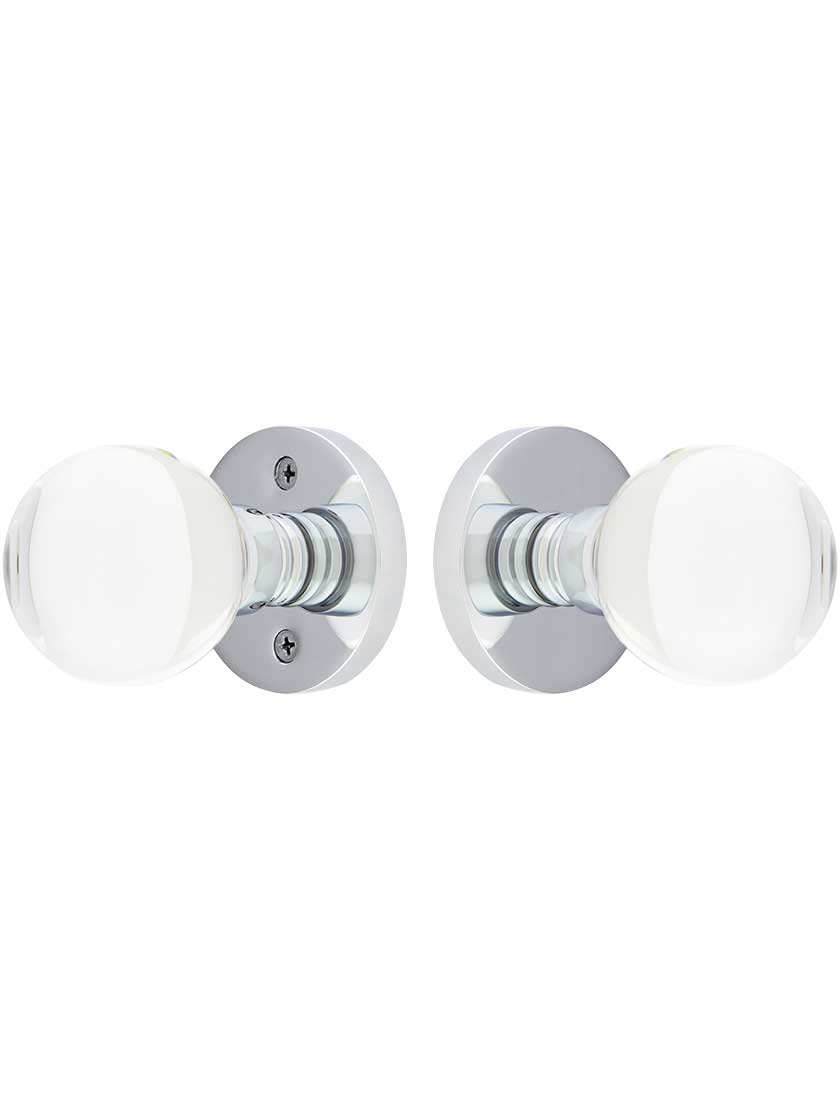 Alternate View of Disc Rosette Door Set With Bristol Knobs