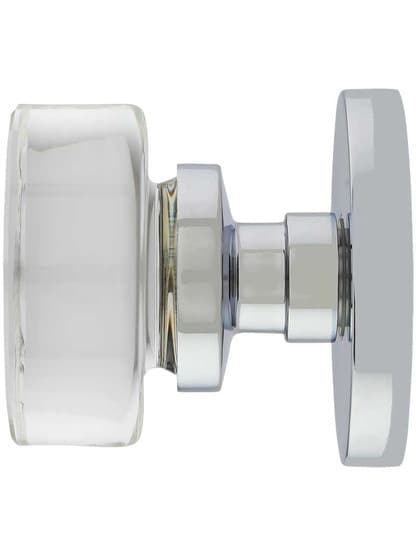 Alternate View 2 of Disc Rosette Door Set with Disc Crystal-Glass Knobs.