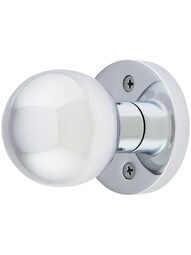 Disc Rosette Door Set With Orb Knobs