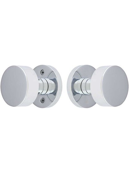 Alternate View of Disc Rosette Door Set With Disc Knobs