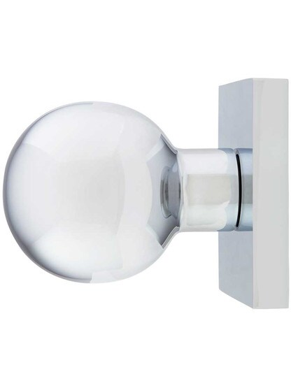 Alternate View 2 of Square Rosette Door Set With Orb Knobs