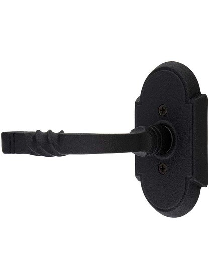 Wrought Steel Arched Rosettes With San Carlos Levers