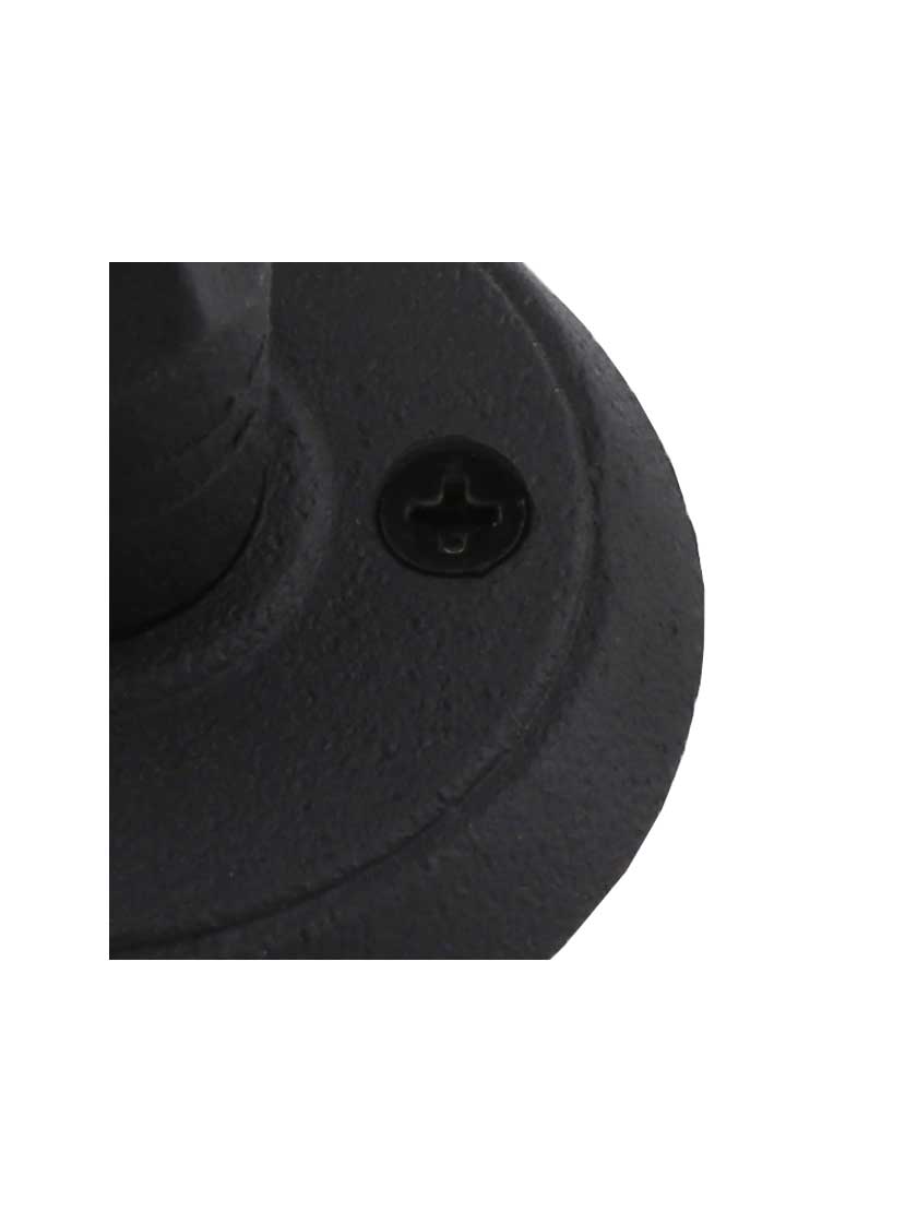Emtek 720L Lafayette Wrought Steel Prvacy Door Lever Set Flat Black Leverset Prvacy