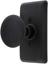 Wrought Steel Providence Door Set With Round Knobs