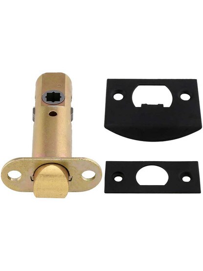 Alternate View 4 of Wrought Steel Providence Door Set With Black Porcelain Door Knobs
