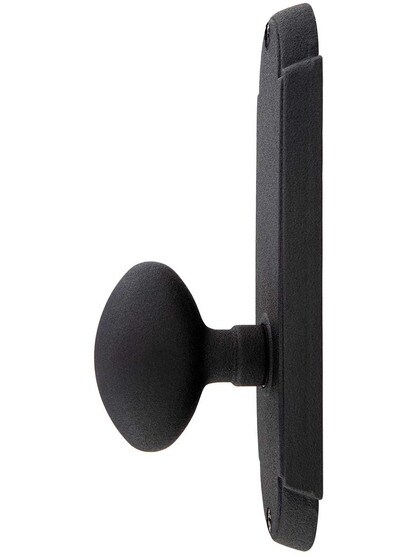 Alternate View 2 of Wrought Steel Colonial Door Set With Oval Knobs.