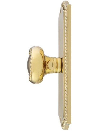 Alternate View 2 of Colonial Revival Rope Design Door Set With Matching Rope Knobs