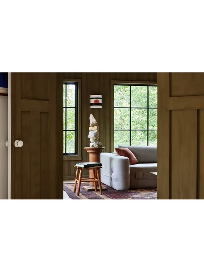 White Porcelain Rosette Door Set With White Porcelain Knobs