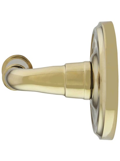 Brass Towel Ring with Classic Rosette