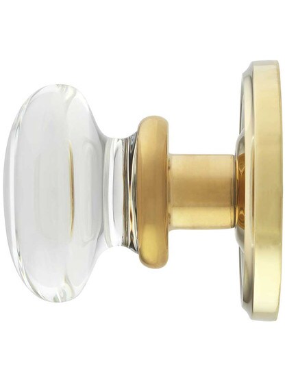 Alternate View 2 of Classic Rosette Door Set with Providence Crystal Glass Knobs.