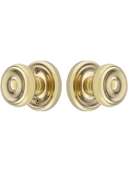 Alternate View of Classic Rosette Set With Waverly Knobs.