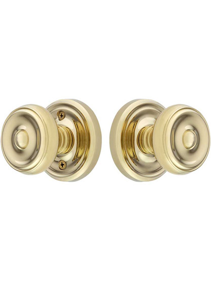 Alternate View of Classic Rosette Set With Waverly Knobs.