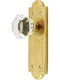 Belmont Door Set With Old Town Crystal Glass Knobs