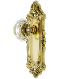 Largo Design Door Set With Diamond Crystal Glass Knobs