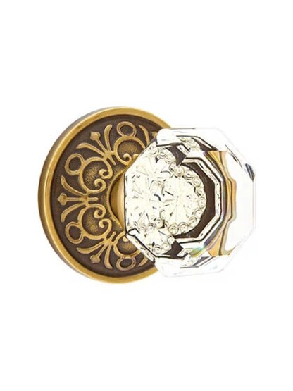 Lancaster Door Set With Old Town Crystal Glass Knobs